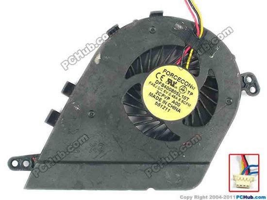 113720 Dell Latitude E5420 Cooling Fan  FA6J, 5V 0.45A, Bare fan Dell Latitude E5420 Cooling Fan  