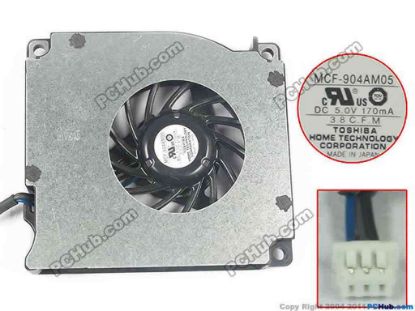 113722 For Dell For Latitude D410 Series Cooling Fan  5V 170mA, Bare fan For Dell For Latitude D410 Series Cooling Fan  