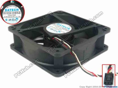 113808 JMC / DaTech DS12038-12HBTA-B Server - Square Fan P/N:K7468, sq120x120x38, 3-wire, 12V 1.15A JMC / DaTech DS12038-12HBTA-B Server - Square Fan 