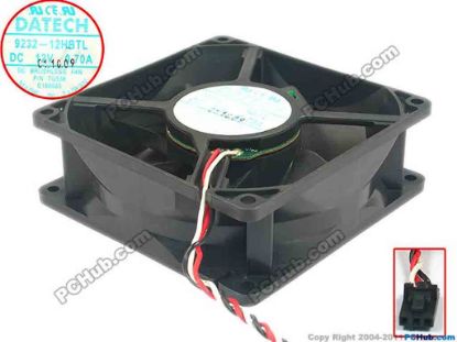 113811 JMC / DaTech 9232-12HBTL Server - Square Fan P/N:7G538, sq90x90x32, 3-wire, 12V 0.70A JMC / DaTech 9232-12HBTL Server - Square Fan 