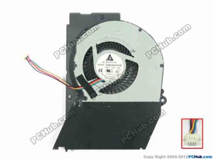 114845 Delta Electronics BDB05405HHB Cooling Fan  BB44, 5V 0.36A, Bare fan Delta Electronics BDB05405HHB Cooling Fan  