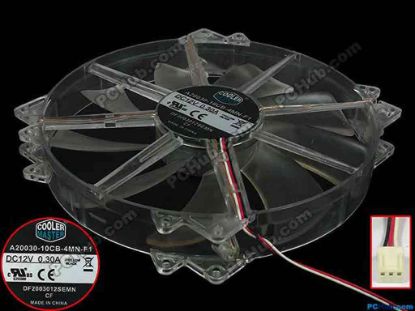 116377 Cooler Master A20030-10CB-4MN-F1 Server - Round Fan DF2003012SEMN, dia200x200x30, 3-wire, 12V 0.30A Cooler Master A20030-10CB-4MN-F1 Server - Round Fan 
