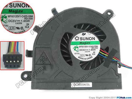 Ventola CPU SUNON MF60120V1-C420-G9A Per DELL Latitude E5530 - Raffreddamento 5V