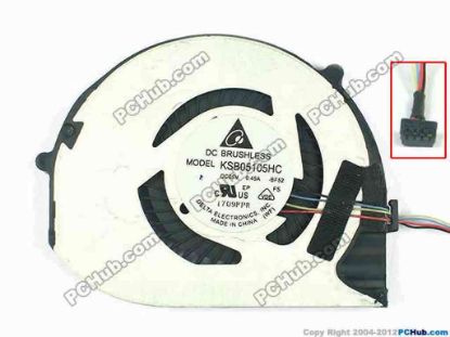 116582 Acer Aspire S3-391 Series Cooling Fan  -BF52, W20X4X4, 5V 0.45A, Bare fan Acer Aspire S3-391 Series Cooling Fan  