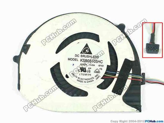 116582 Acer Aspire S3-391 Series Cooling Fan  -BF52, W20X4X4, 5V 0.45A, Bare fan Acer Aspire S3-391 Series Cooling Fan  