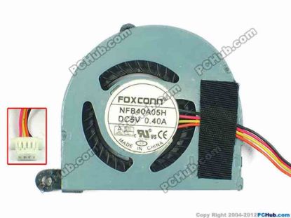 116583 ASUS EeePC 1015PE Cooling Fan  NFB40A05H, w30x4x4, 5V 0.40A, Bare fan ASUS EeePC 1015PE Cooling Fan  