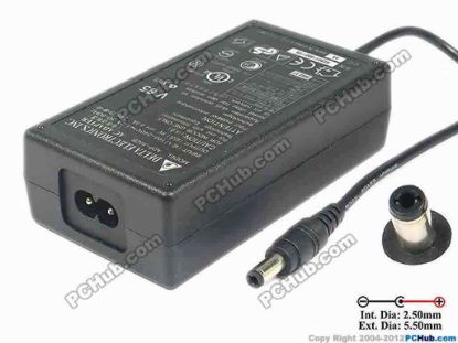 116631 Delta Electronics ADP-50ZB AC Adapter 5V-12V 9V 4A 2.5/5.5mm, 2-prong Delta Electronics ADP-50ZB AC Adapter 5V-12V 