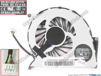 116641 Lenovo IdeaPad Y460 Cooling Fan  F90M, 5V 0.5A, Bare fan Lenovo IdeaPad Y460 Cooling Fan  