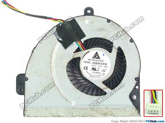 116653 ASUS A43 series Cooling Fan  BD93, 5V 0.4A, Bare fan ASUS A43 series Cooling Fan  
