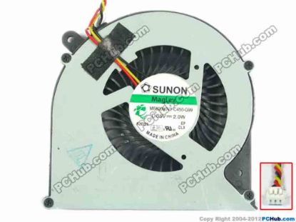116666 SUNON MF60090V1-C450-G99 Cooling Fan  5V 2.0W, Bare fan, New SUNON MF60090V1-C450-G99 Cooling Fan  