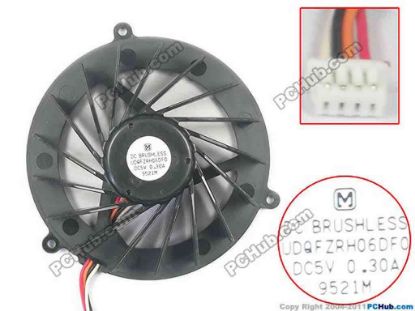116717 Panasonic UDQFZRH06DF0 Cooling Fan  w35x4x4, 5V 0.30A, Bare fan Panasonic UDQFZRH06DF0 Cooling Fan  