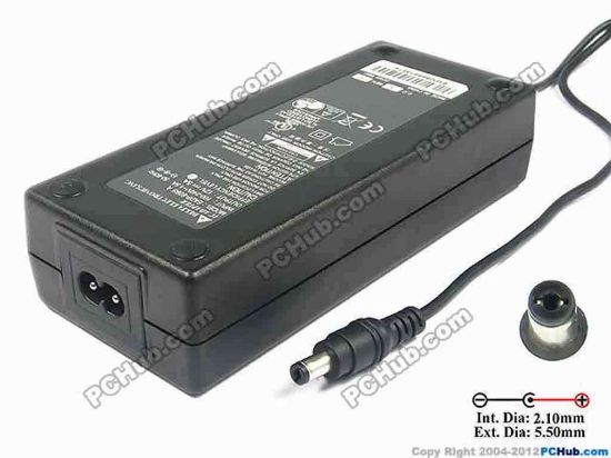 116761 Delta Electronics EADP-60BB AC Adapter 5V-12V 12V 5A, 5.5/2.1mm, 2-Prong Delta Electronics EADP-60BB AC Adapter 5V-12V 