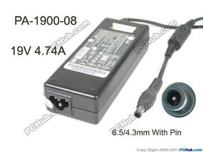 116764 LG PA-1900-08 AC Adapter- Laptop 19V 4.74A, 6.5/4.3mm, With Pin, 3-Prong LG PA-1900-08 AC Adapter- Laptop 