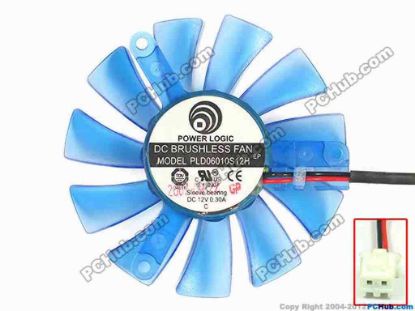 116785 Power Logic PLD06010S12H Server - Frameless / GPU Fan w30x2x2, 12V 0.30A Power Logic PLD06010S12H Server - Frameless / GPU Fan 
