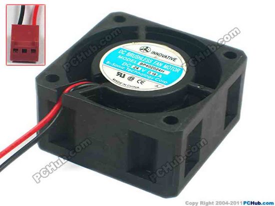 116824 Bi-Sonic BP402024H Server - Square Fan sq40x40x20, 2-wire, 24V 0.18A Bi-Sonic BP402024H Server - Square Fan 