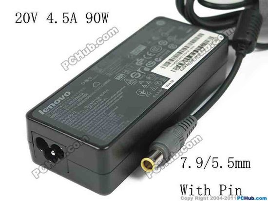 116948 IBM Thinkpad T61 Series AC Adapter - NEW Original 20V 4.5A, 7.9/5.5mm With Pin, 3 Prong, New IBM Thinkpad T61 Series AC Adapter - NEW Original This AC Adapter is for the use with Thinkpad T61/T400/E40