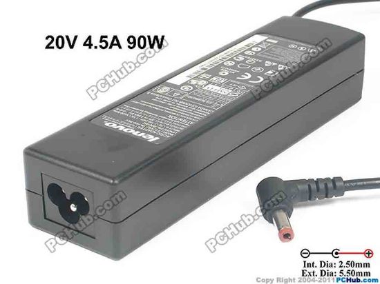 116952 Lenovo IdeaPad Y460 AC Adapter - NEW Original 20V 4.5A, 5.5/2.5mm, 3 Prong, New Lenovo IdeaPad Y460 AC Adapter - NEW Original This AC Adapter is for the use with G455/G470/B470, Y460/Y460A/Y460N/Y460P/Y470 ,Y560/Y560A/Y560P