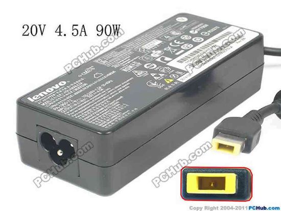 116971 Lenovo ThinkPad X1 Carbon AC Adapter - NEW Original 20V 4.5A, Rectangular Tip, 3 Prong, New Lenovo ThinkPad X1 Carbon AC Adapter - NEW Original This AC Adapter is for the use with Thinkpad X1 Carbon
