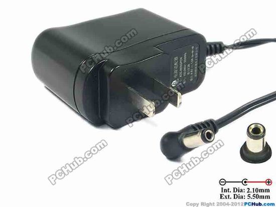 116980 PCH OEM Power AC Adapter 5V-12V 4.6V 1A, 2.1/5.5mm, Europe Plug PCH OEM Power AC Adapter 5V-12V 