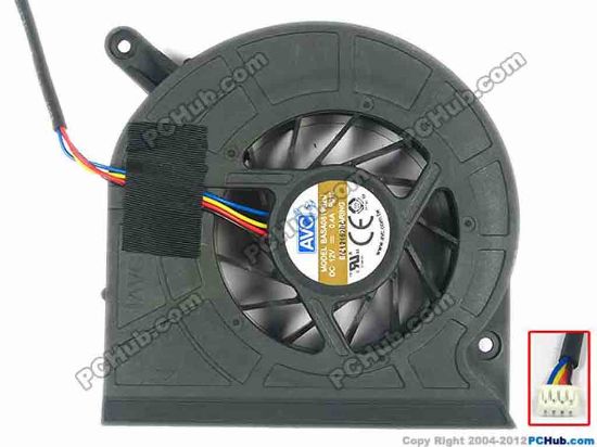 116988 AVC BASA0819B2U Cooling Fan  P013, w230x4x4, 12V 0.4A, Bare fan AVC BASA0819B2U Cooling Fan  