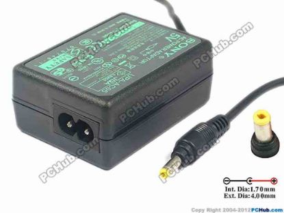 116998 Sony UPA-AC05 AC Adapter 5V-12V 5V 2.A, 4.0/1.7mm, 2-Prong Sony UPA-AC05 AC Adapter 5V-12V