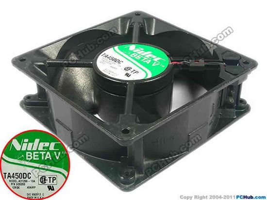 117030 Nidec A31256-10A Server - Square Fan P/N 930050, TA450DC, sq127x127x38, 2-wire, 12V 0.4 Nidec A31256-10A Server - Square Fan 