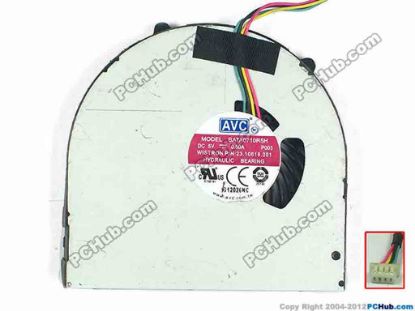 117125 AVC BATA0710R5H Cooling Fan  P003, w60x4x4, 5V 0.50A, Bare fan AVC BATA0710R5H Cooling Fan