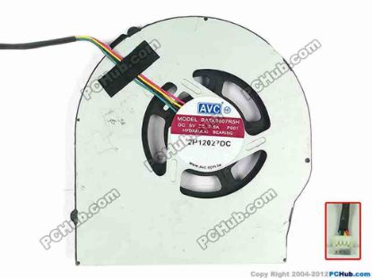 117126 AVC BATA0807R5H Cooling Fan  P001, w45x4x4, 5V 0.5A, Bare fan AVC BATA0807R5H Cooling Fan  