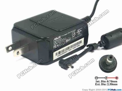 117138 ASUS 1015PEM AC Adapter- Laptop 19V 1.58A, 2.5/0.7mm, US 2-Pin Plug ASUS 1015PEM AC Adapter- Laptop 