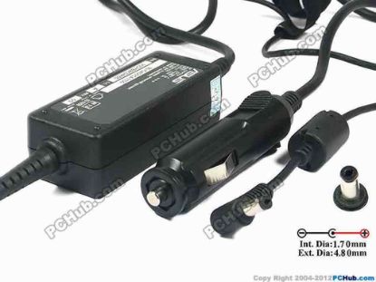 117139 ASUS Eee PC 900 Series AC Adapter- Laptop 12V 3A, 4.8/1.7mm, Car 12V DC Plug ASUS Eee PC 900 Series AC Adapter- Laptop 