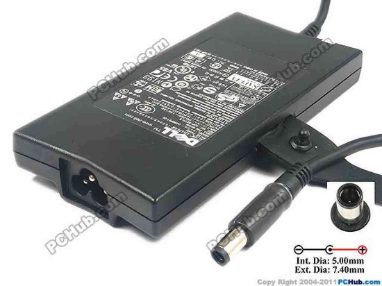 117238 Dell Vostro 1400 AC Adapter - NEW Original 19.5V 4.62A, 7.4/5.0mm With Pin, 3-Prong, New Dell Vostro 1400 AC Adapter - NEW Original 