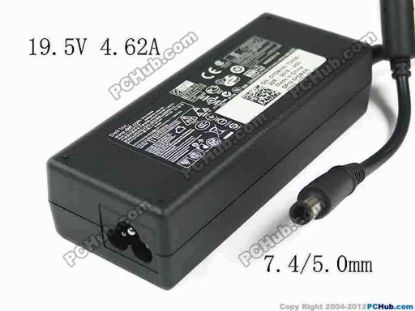 117239 Dell Latitude E5400 AC Adapter - NEW Original 19.5V 4.62A 90W, Barrel 7.4/5.0mm With Pin, 3-Pron Dell Latitude E5400 AC Adapter - NEW Original 