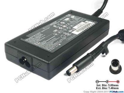 117263 HP EliteBook 8560w Series AC Adapter - NEW Original 19.5V 6.15A, 7.4/5.0mm, 3-Prong, New HP EliteBook 8560w Series AC Adapter - NEW Original