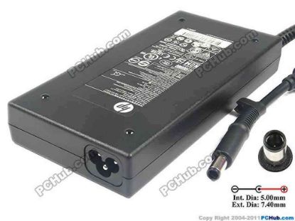 117264 HP EliteBook 8560w Series AC Adapter - NEW Original 19.5V 7.7A, 7.4/5.0mm With Pin, 3-Prong, New HP EliteBook 8560w Series AC Adapter - NEW Original 