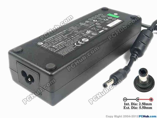 117287 Li Shin 0227A20120 AC Adapter - NEW Original 20V 6A 120W, Barrel 5.5/2.5mm, 3-Prong Li Shin 0227A20120 AC Adapter - NEW Original 