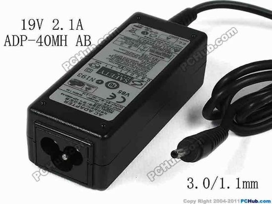 117304 Samsung Laptop NP900X4D ( 900X4D ) AC Adapter - NEW Original 19V 2.1A, 3.0/1.1mm, 3-Prong, New Samsung Laptop NP900X4D ( 900X4D ) AC Adapter - NEW Original AC Adapter For Samsung Notebook 900X4 900X3C 900X1 900X3 Series