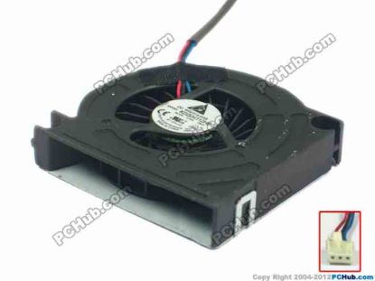 117346 Delta Electronics KDB04112HB Cooling Fan  BB12, 12V 0.07A, Bare fan Delta Electronics KDB04112HB Cooling Fan