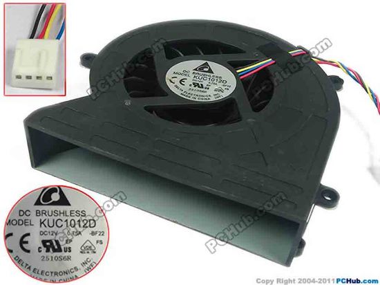 117362 Delta Electronics KUC1012D Cooling Fan  BF22, 12V 0.75A, Bare fan Delta Electronics KUC1012D Cooling Fan