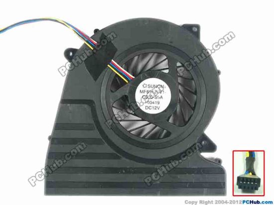 117391 SUNON MF60121V1-C000-S9A Cooling Fan  12V 3.6W, Bare fan SUNON MF60121V1-C000-S9A Cooling Fan  