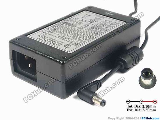 117406 Linearity LAD6019AB5 AC Adapter 5V-12V 12V 5A, 5.5/2.1mm, C14, NEW Linearity LAD6019AB5 AC Adapter 5V-12V 