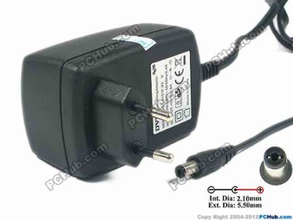117424 DVE DSA-0151F-05 AC Adapter 5V-12V 5V 2.8A, 5.5/2.1mm Euro 2-Pin Plug, New DVE DSA-0151F-05 AC Adapter 5V-12V 