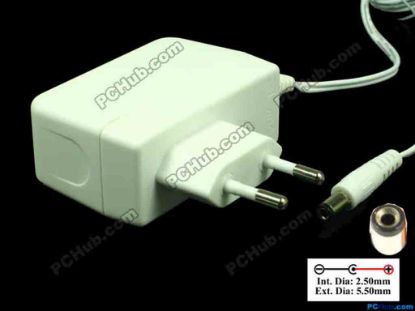 117536 DVE DSA-15P-12 AC Adapter - NEW Original 12V 0.5A, 5.5/2.5mm, EU 2-Pin DVE DSA-15P-12 AC Adapter - NEW Original 