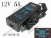 117591 Jewel JS-12050-3K AC Adapter - NEW Original 12V 5A, 4P P1&4=+, 3-Prong Jewel JS-12050-3K AC Adapter - NEW Original 
