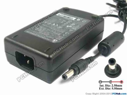 117593 Li Shin LSE9901B1260 AC Adapter - NEW Original 12V 5A, 5.5/2.5mm, C14, New Li Shin LSE9901B1260 AC Adapter - NEW Original 