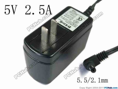 117614 D-Link AF1805-N AC Adapter - NEW Original 5V 2.5A, 5.5/2.1mm, US 2-Pin, New D-Link AF1805-N AC Adapter - NEW Original