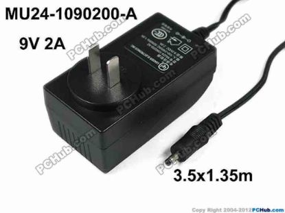 117644 LEI / Leader MU24-1090200-A2 AC Adapter - NEW Original 9V 2A, 3.5x1.35mm, US 2-Pin, New LEI / Leader MU24-1090200-A2 AC Adapter - NEW Original 
