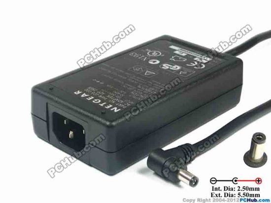 117657 NETGEAR PWR-023-002 AC Adapter- Laptop 5V 5A, Barrel 5.5/2.5mm, IEC C14 NETGEAR PWR-023-002 AC Adapter- Laptop 