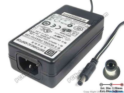 117668 PHIHONG PSA31U-120 AC Adapter 5V-12V 12V 2.5A, 5.5/2.5mm, C14 PHIHONG PSA31U-120 AC Adapter 5V-12V