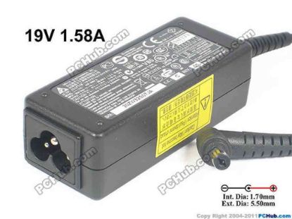 117706 Delta Electronics ADP-30MH AC Adapter - NEW Original 19V 1.58A, 5.5/1.7mm, 3-Prong, New Delta Electronics ADP-30MH AC Adapter - NEW Original 