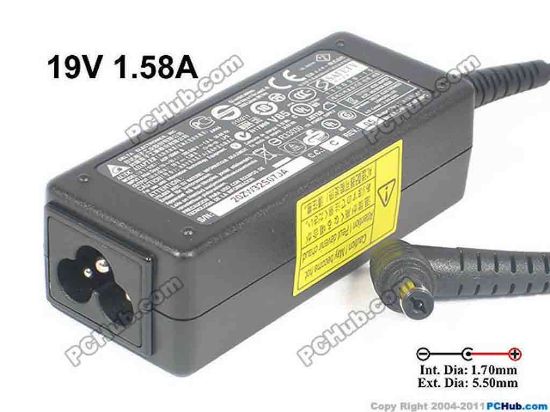 117706 Delta Electronics ADP-30MH AC Adapter - NEW Original 19V 1.58A, 5.5/1.7mm, 3-Prong, New Delta Electronics ADP-30MH AC Adapter - NEW Original 